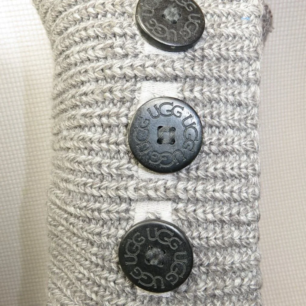 UGG Classic Cardy 5819 Knit Boots Gray Women's Size 7 - Picture 5 of 13